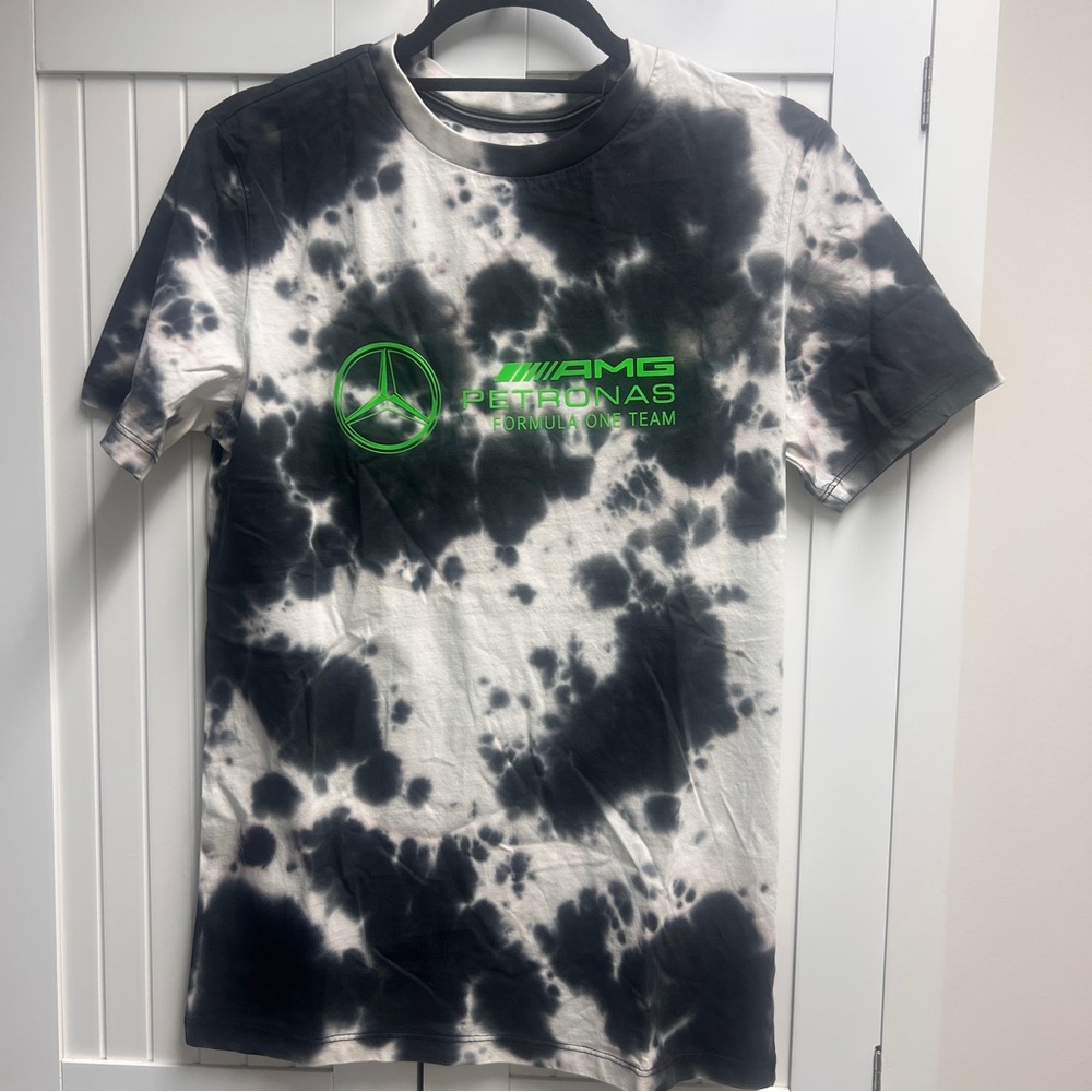 Mercedes AMG Petronas F1 Tie Dye T-Shirt, Size XS, Officially Licensed Gear